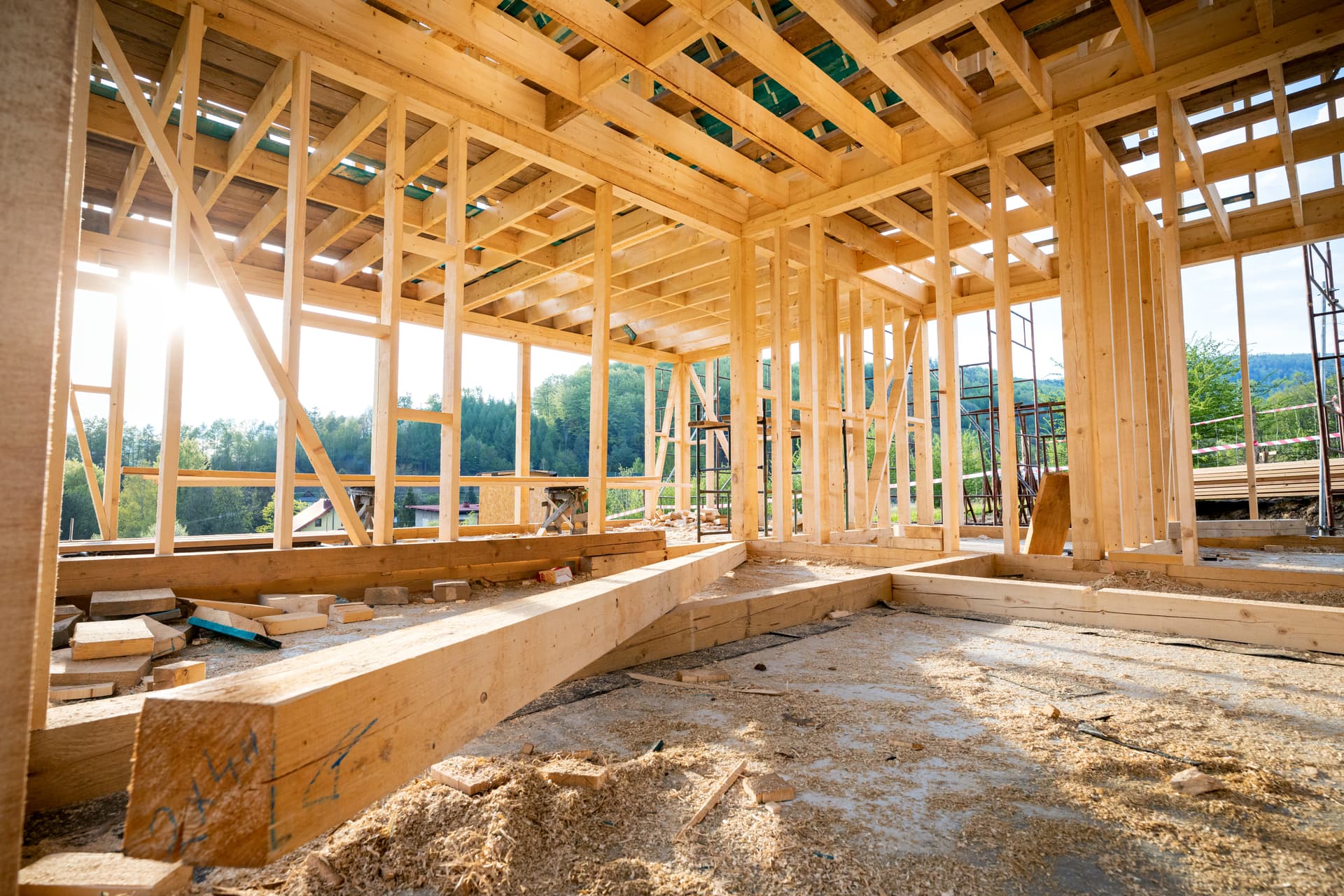 Custom Framing Project - 3,500 Sq Ft House custom-built carpentry installation in Cleveland